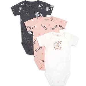 Petit Lem Size 3M 3-Pack Swans Organic Cotton